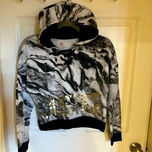 Girls Cropped Justice Hoodie
